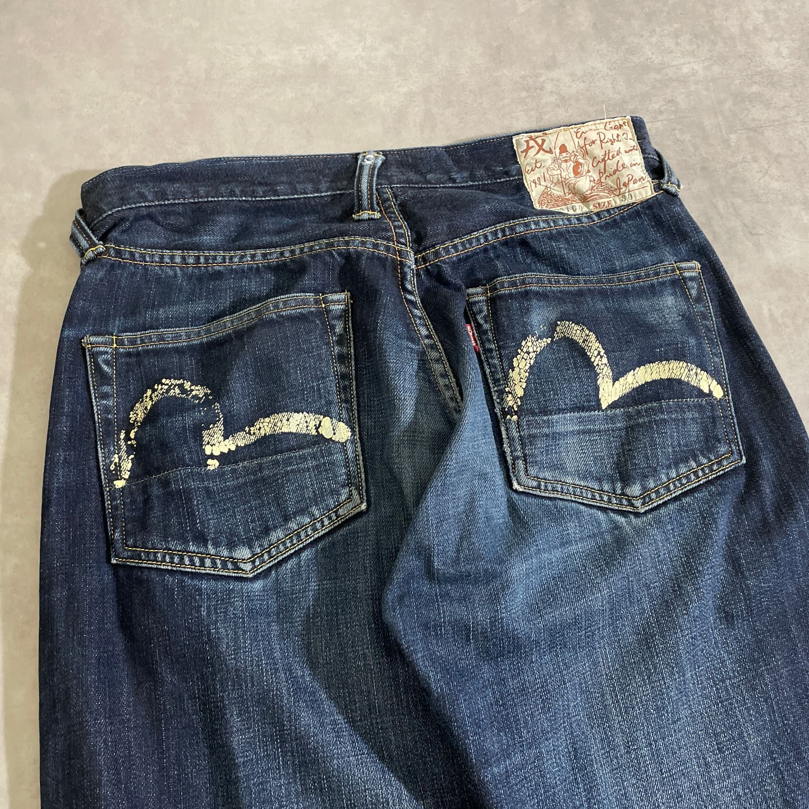 EVISU デニムパンツ ペイント カモメステッチ EVISU(エヴィス) / 家紋 