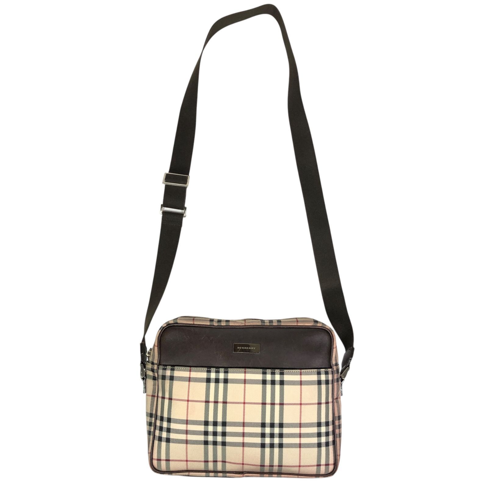 バーバリー】本物 BURBERRY ショルダーバッグ ノバチェック柄