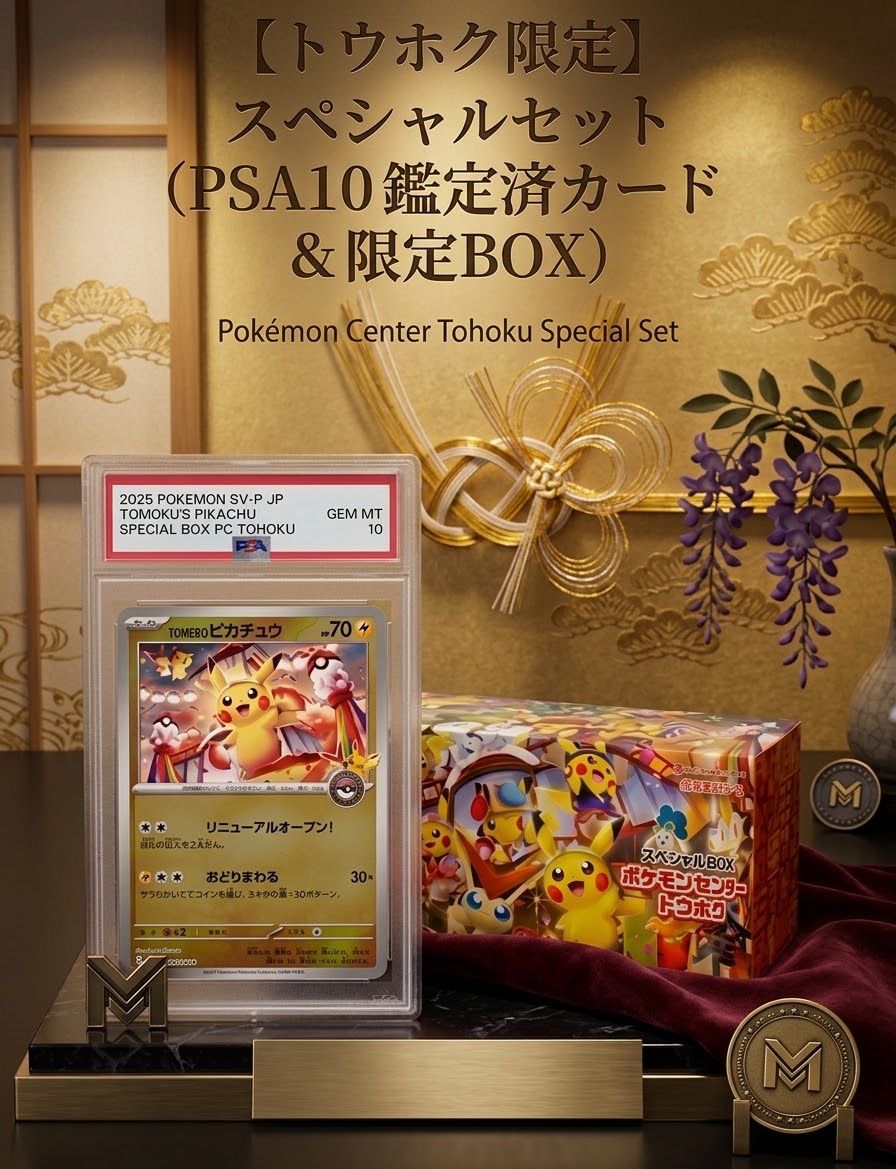 ✓スペシャルセット【PSA10】トウホクのピカチュウ ＆ スペシャルBOX