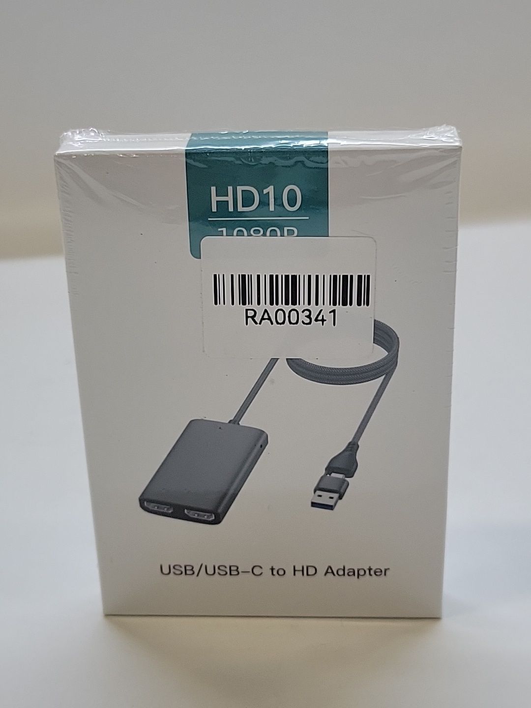 THANKO USB/USB-C-HDMI 어댑터 UBHM24SSL, HDMI 디스플레이 2개, 동시 출력 케이블, 내장형 컴팩트, 61 x 43 x 12mm, 미러링/확장 디스플레이 호환, app0901_25