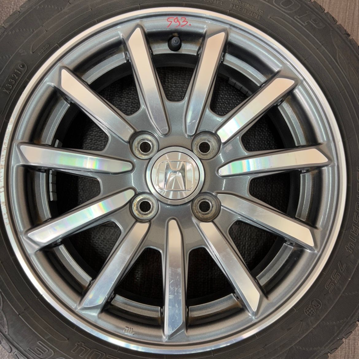 [ホイールのみ]純正 ホイール 14インチ HONDA NWGN 4x100 4本 #593D010925