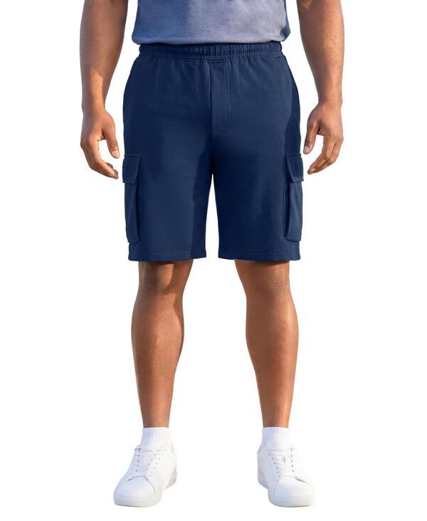 キングサイズ メンズ ボトムス ハーフパンツ・ショーツ フリース KingSize Mens UltraComfort Fleece Cargo Short Navy ネイビー 13,980円