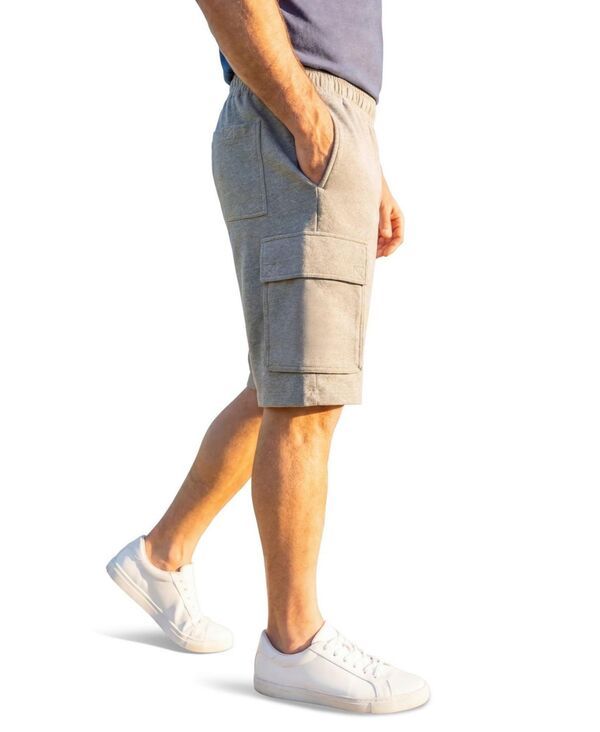 キングサイズ メンズ ボトムス ハーフパンツ・ショーツ フリース KingSize Mens UltraComfort Fleece Cargo Short Medium heather grey グ