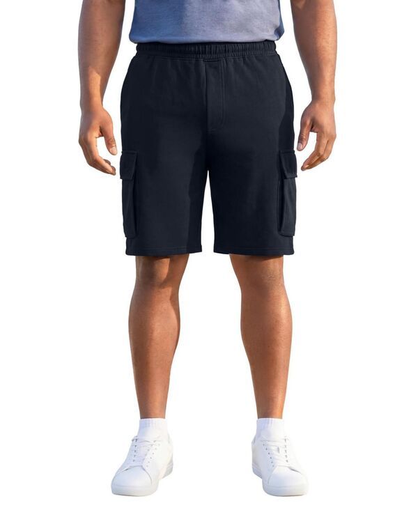 キングサイズ メンズ ボトムス ハーフパンツ・ショーツ フリース KingSize Mens UltraComfort Fleece Cargo Short Black ブラック 13,980円
