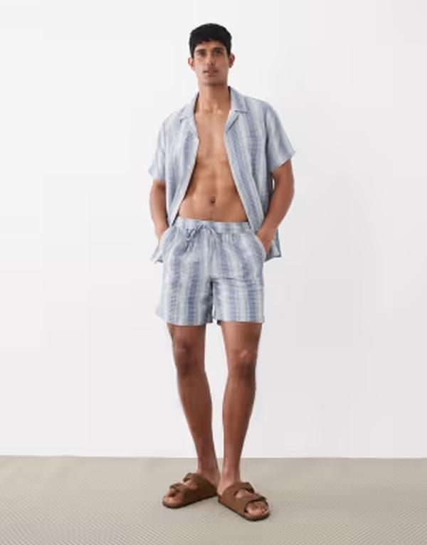 サウスビーチ メンズ ボトムス ハーフパンツ・ショーツ South Beach crochet beach short stripe Blue stripe ブルー 20,980円