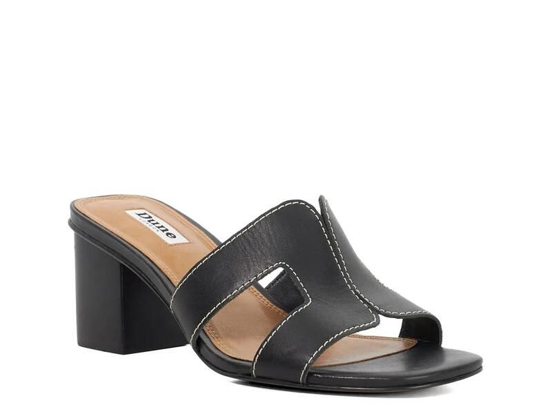 デューンロンドン レディース シューズ サンダル Dune London Jupe Sandal Black Leather ブラック