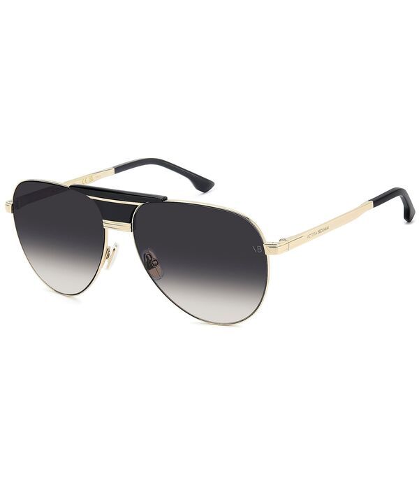 ヴィクトリア ベッカム レディース アクセサリー サングラス・アイウェア Victoria Beckham Womens VB7016S 60mm Aviator Sunglasses Gold Bl