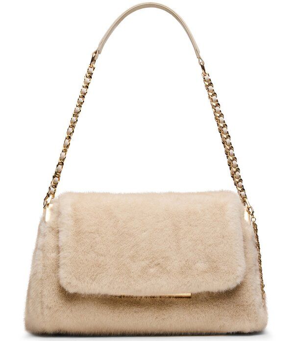 スティーブ マデン レディース バッグ Steve Madden Colette Faux Fur Shoulder Bag Natural