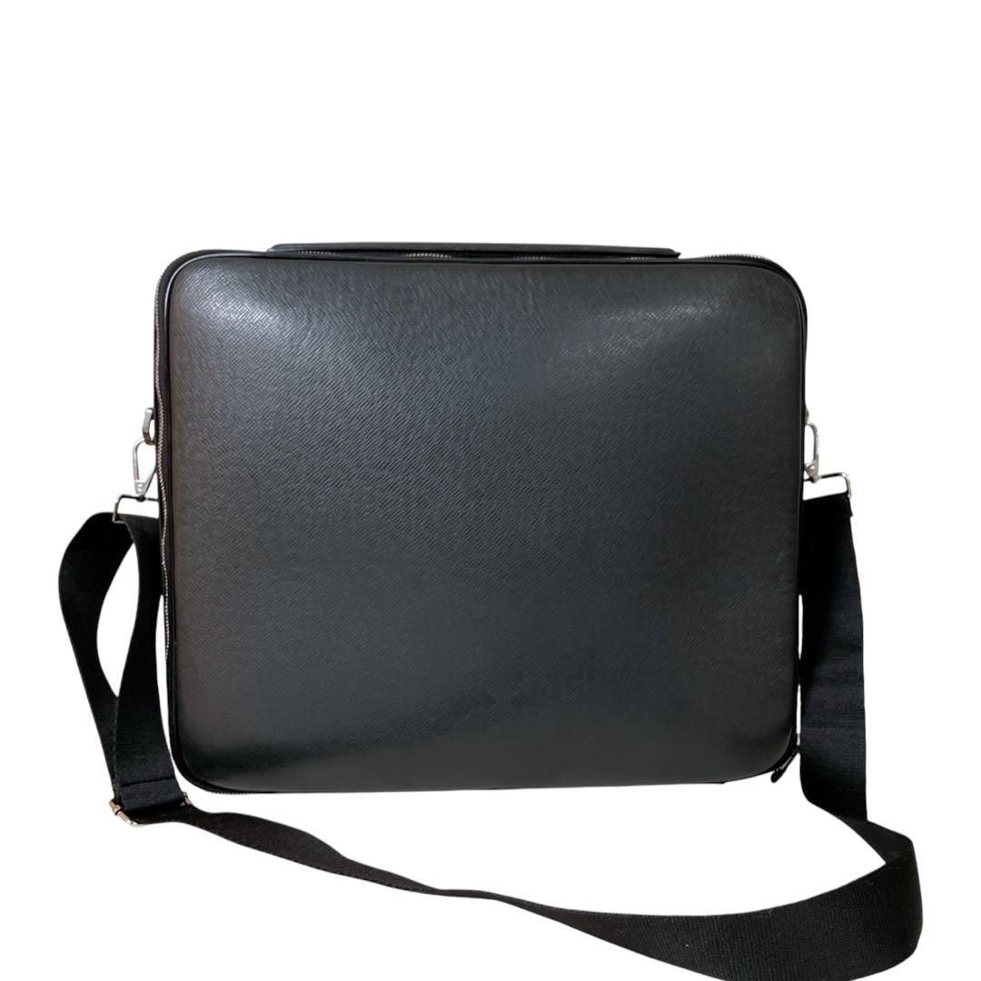 価格交渉 質問大 LOUIS VUITTON ルイヴィトン ビジネスバッグ ポルトオルディナトゥール オデッサ メンズ 通勤 出張 A4可 感 上質 レザー ブラック グレー 書類鞄 人気モデル 3371