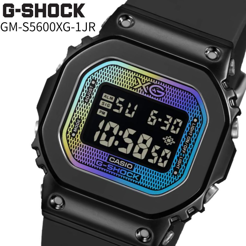 カシオ Gショック GM-S5600XG-1JR 国内正規品 レディース 腕時計 XG コラボレーションモデル ブラック レインボー蒸着 メタルカバー CASIO 25,410円