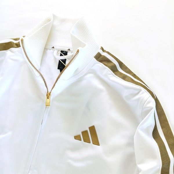 新品 アディダス コーティング ジャージ 上下セット メンズ レザー調