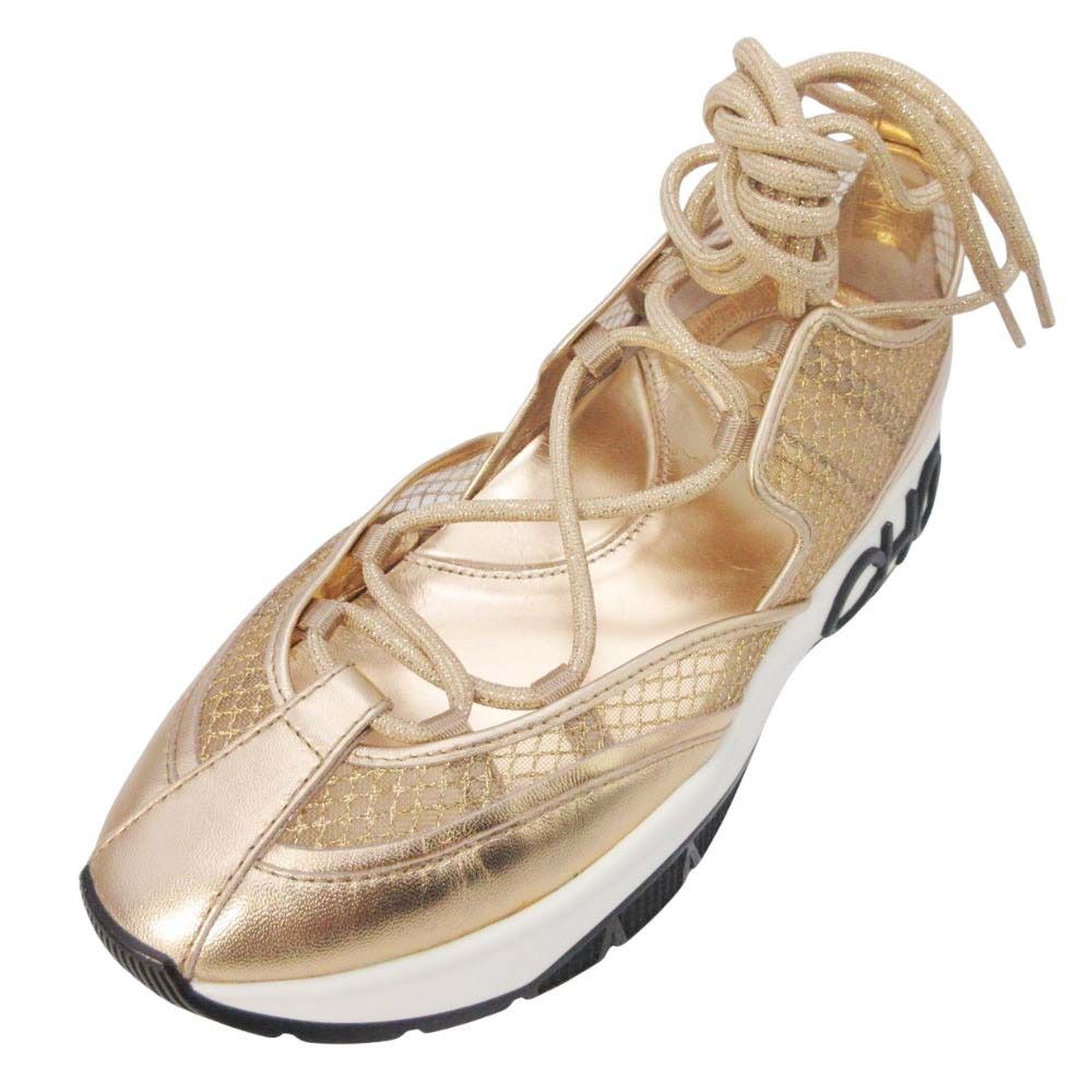 JIMMY CHOO ジミーチュウ ミシガン レースアップ メッシュスニーカー 未使用 JIMMY CHOO ジミーチュウ MICHIGAN ミシガン レースアップ