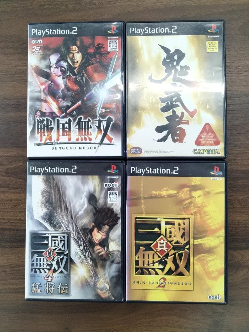 PS2】戦国無双・鬼武者・真・三國無双4 猛将伝・真・三國無双2 セット
