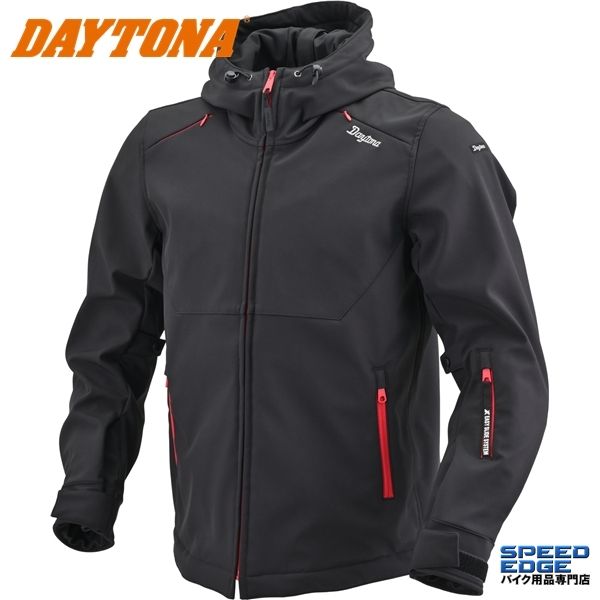 DAYTONA デイトナ 48627 DJ-017 イージーソフトシェルパーカー ブラック/レッド サイズ:S 12,874円
