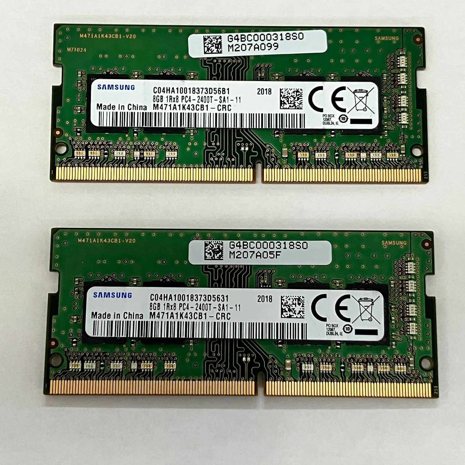 [총 16GB 세트 8GB x 2장] 주식 번호 1위!삼성 DDR4 SODIMM (동일한 모델 번호의 노트북 PC용) 총 16GB 작동 확인 EPMEM-2026263