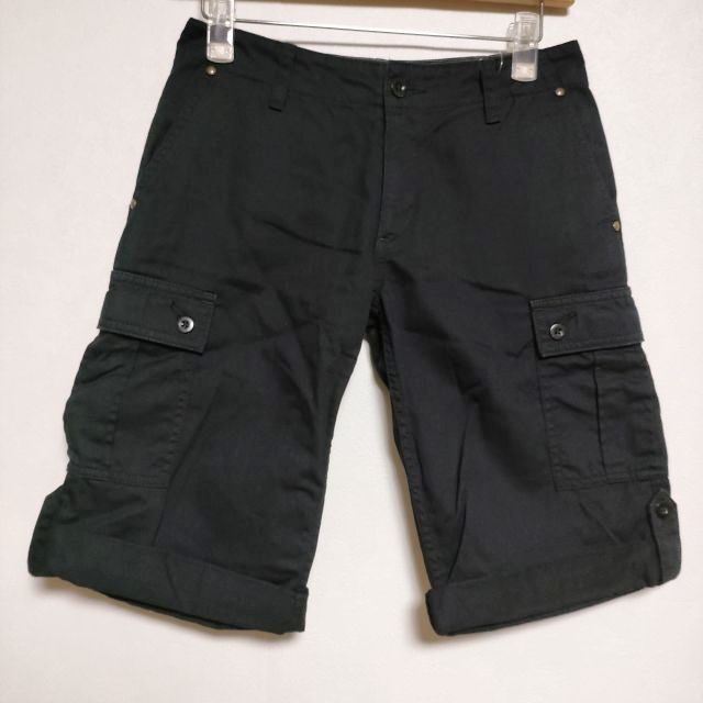 UNITED ARROWS Pink Label Women's Black Cargo Shorts - Pre-Owned
