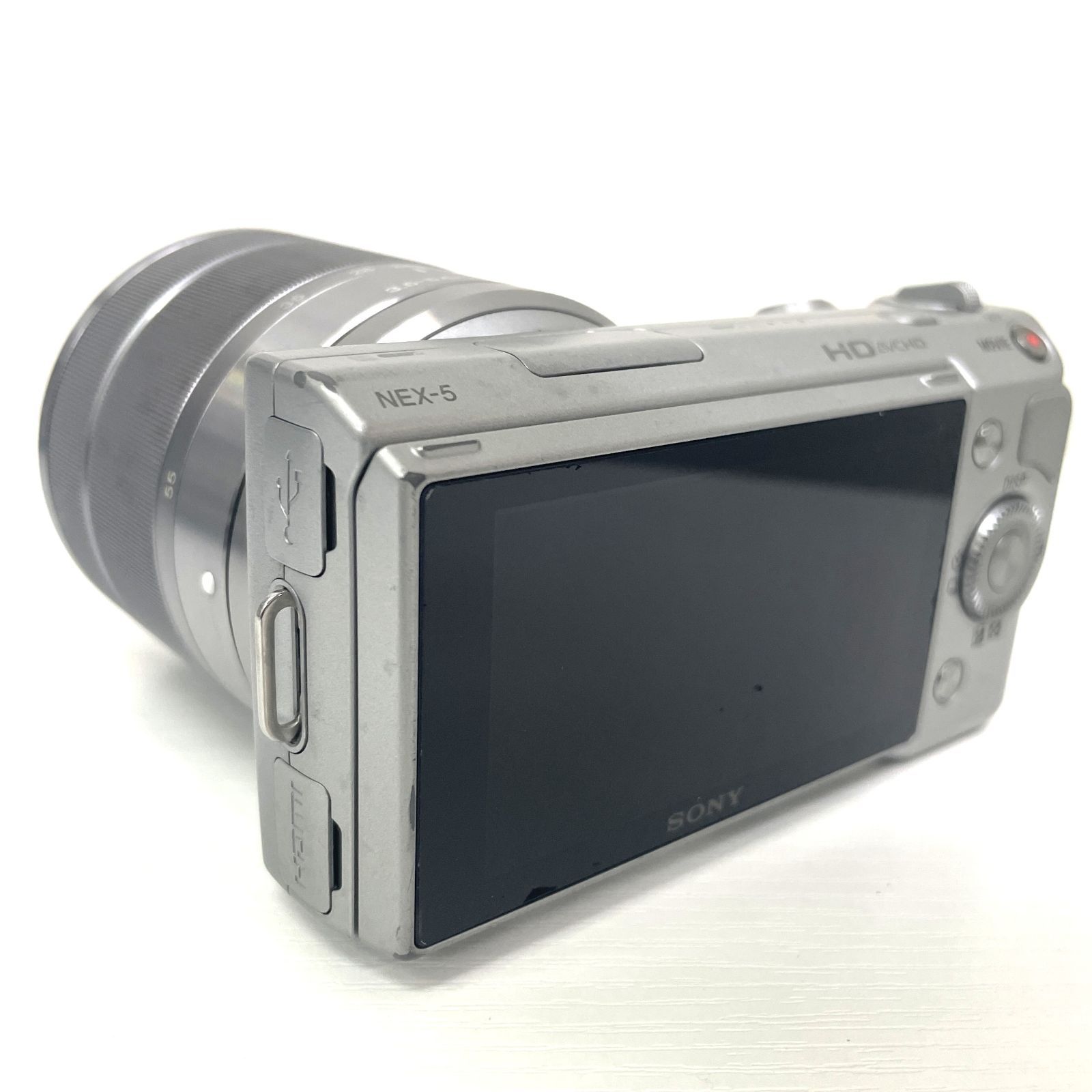 SONY/ソニー α NEX-5 シルバー ミラーレス一眼カメラ E 3.5-5.6/18-55