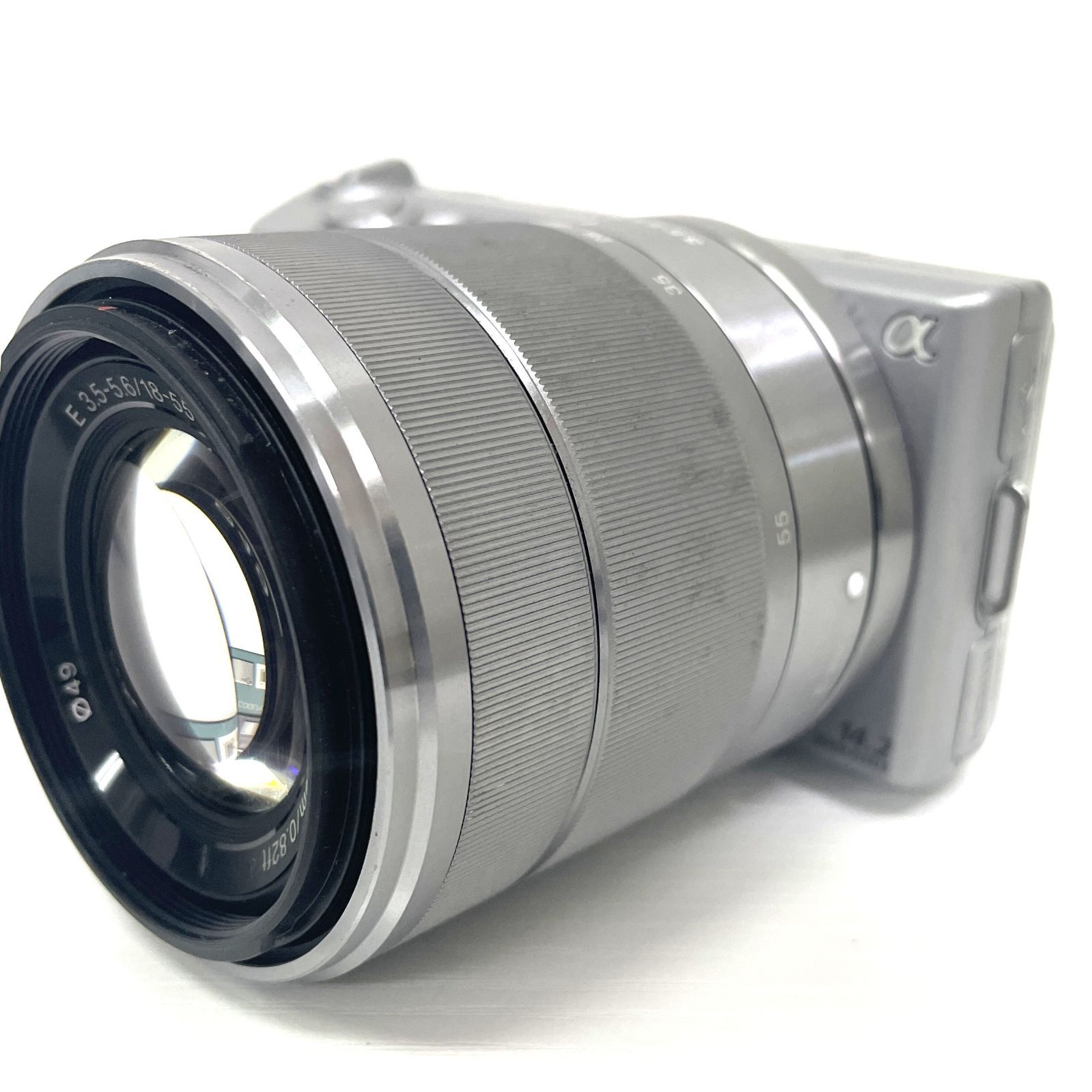 SONY/ソニー α NEX-5 シルバー ミラーレス一眼カメラ E 3.5-5.6/18-55