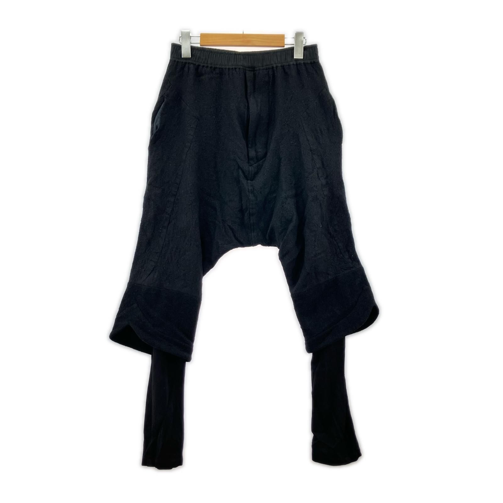 JULIUS 21SS レイヤードサルエルパンツ 2 ブラック