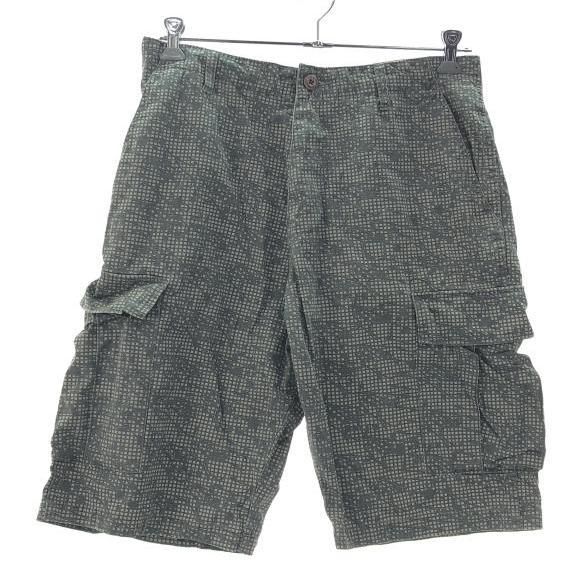 【中古】STUSSY カーゴショーツ ナイトデザートカモ 34 グレー ステューシー[10]