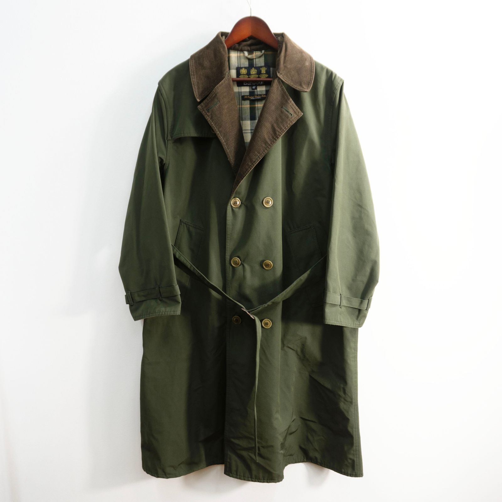美品】BARBOUR【TRENCH COAT 2 LAYER】40 バブアー トレンチコート