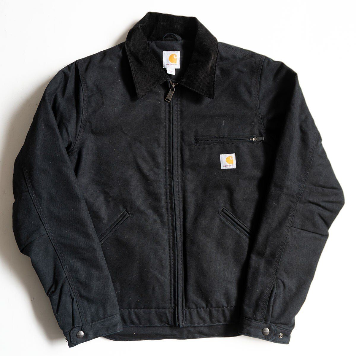 【USA製】VintageCarharttデトロイトジャケットダックジャケット 美品】Carhartt【Detroit Jacket デトロイトジャケット】S ブラック