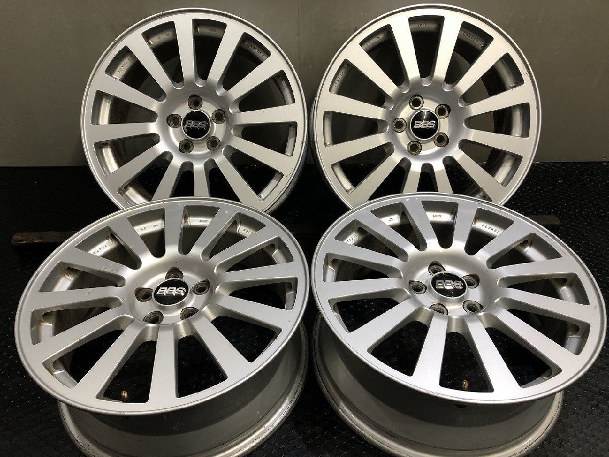 SUBARU 純正オプションホイール BBS RV722 FORGED 17インチ 4本 7J5HPCD100+48 鍛造 BRZ スバルXV レガシィアウトバック等　(VHF653)