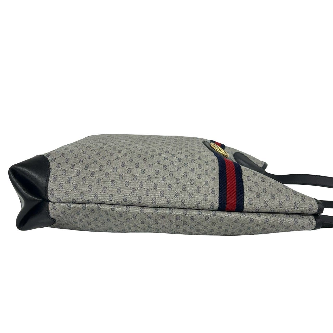 極 美品 GUCCI グッチ オールドグッチ シェリーライン マイクロGG ロゴ