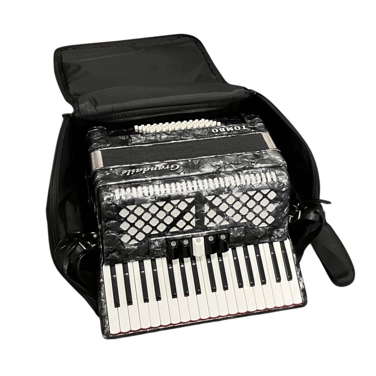 ■ 美品 TOMBO Grandaile GT-60B-5 アコーディオン 鍵盤楽器 蛇腹 ケース付 2846965,2846965 42,250円