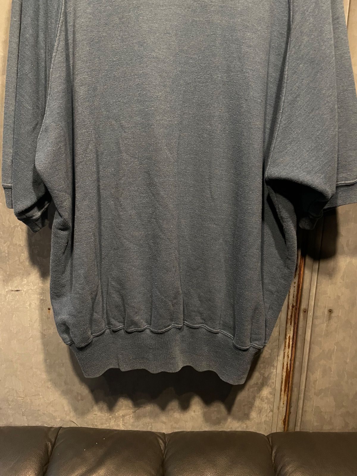 Champion 90年代 半袖ラグランスウェット(グレー・L・USA製) 13