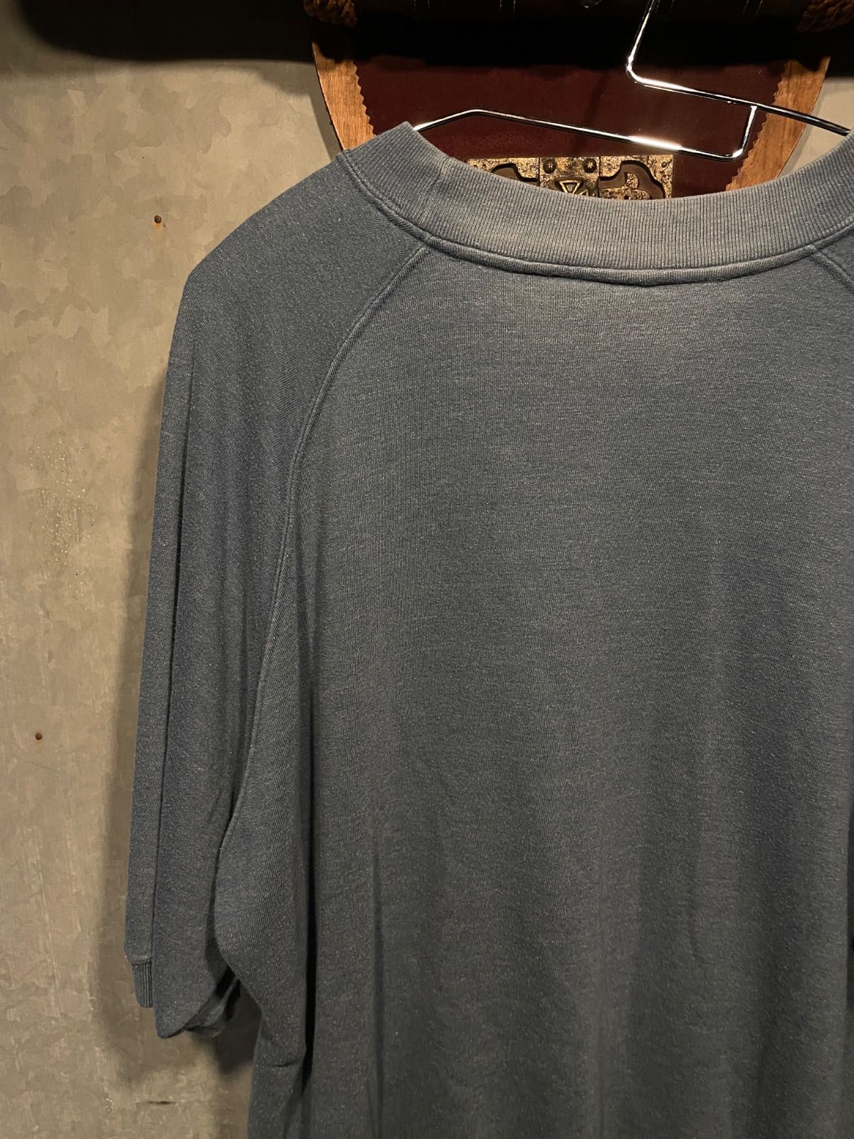 Champion 90年代 半袖ラグランスウェット(グレー・L・USA製) 11