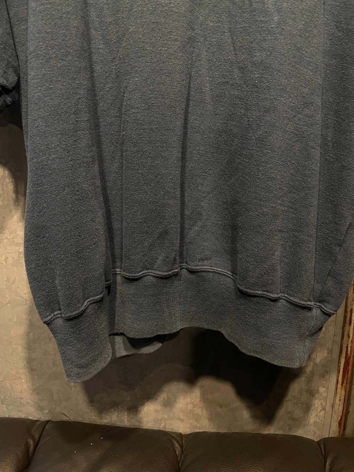 Champion 90年代 半袖ラグランスウェット(グレー・L・USA製) 5