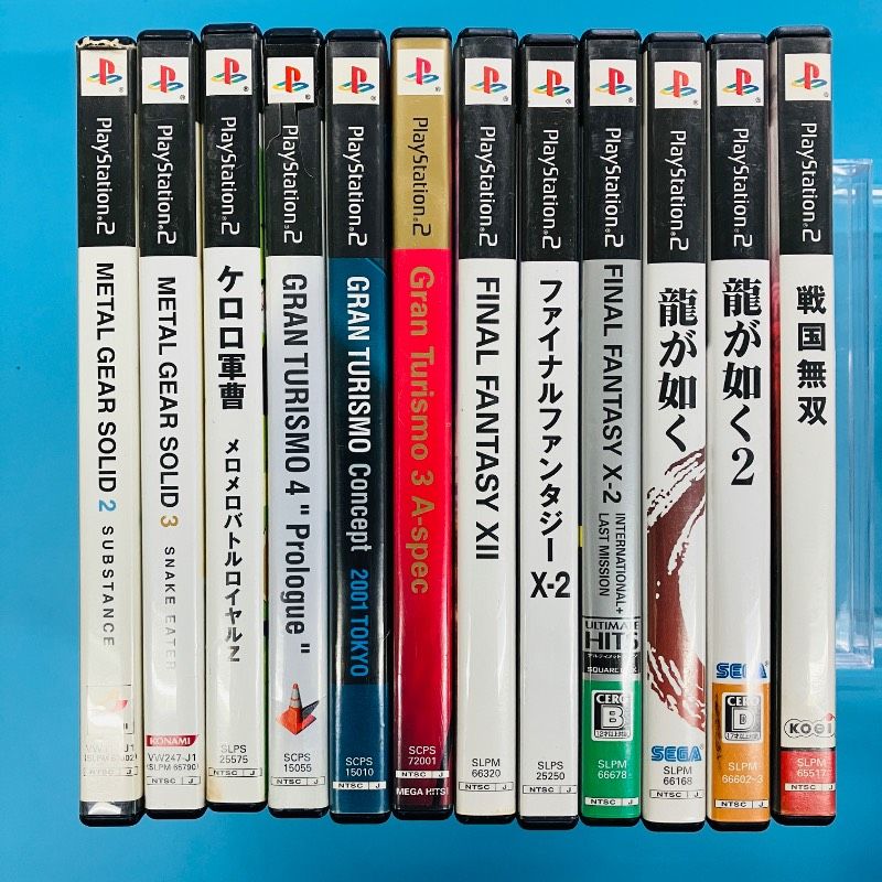 [운영미확인 25매 W 세트] PS2 벌크세일 메탈 기어 솔리드 케로로 서전트 그랜드 투리스모 파이널 판타지 류가 고쿠 워리어스 프로 야구 스피리츠 민나 노 골프 등 플레이스테이션 2