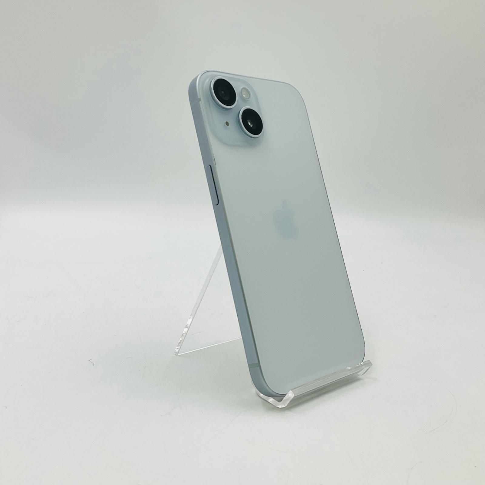 全額返金保証】【最速発送】 iPhone 15 128GB ブルー SIMフリー 白ロム