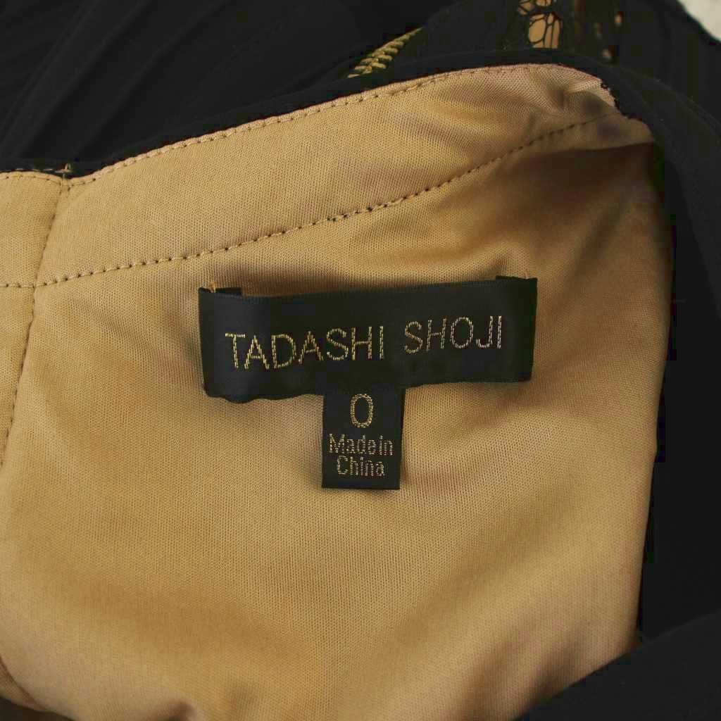 タダシショージ TADASHI SHOJI ワンピース 七分袖 ひざ丈 レース切替 0