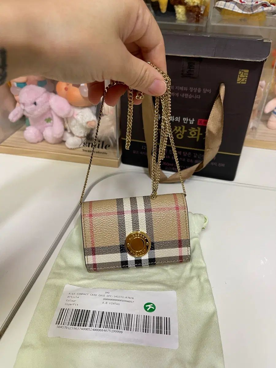バーバリー チェック チェーン カード コイン 財布