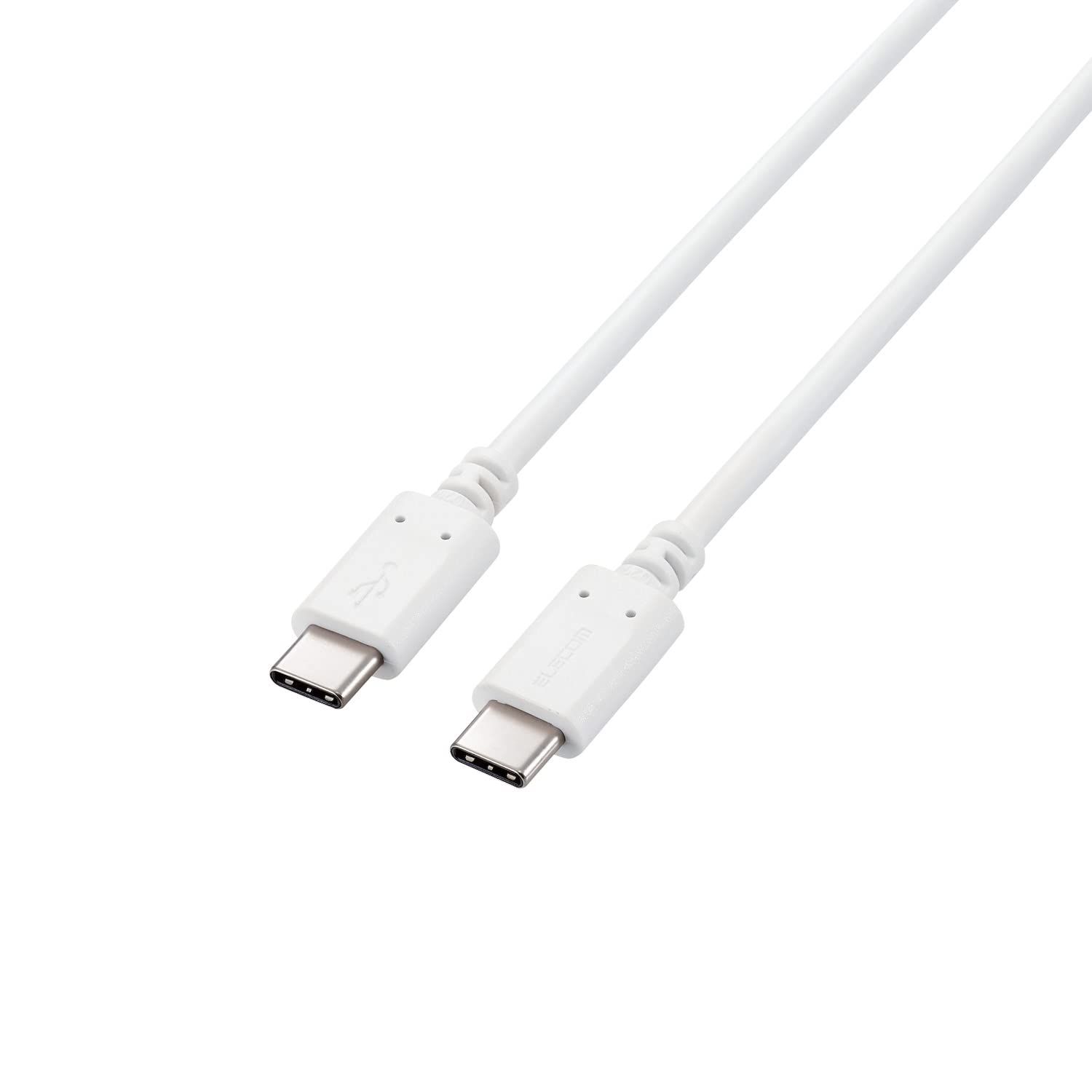 일렉콤 USB-C 및 USB-C 케이블 100W USB PD 호환 2m 화이트 [아이폰 16 시리즈와 호환 검증] MPA-CC5P20WH [화이트] [2m]