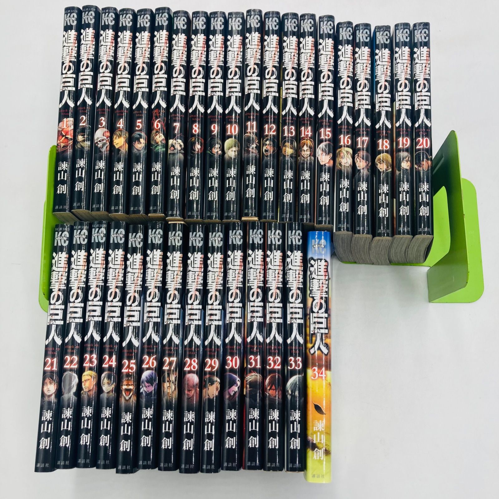 A4 進撃の巨人 全巻セット 1-34巻 - メルカリ