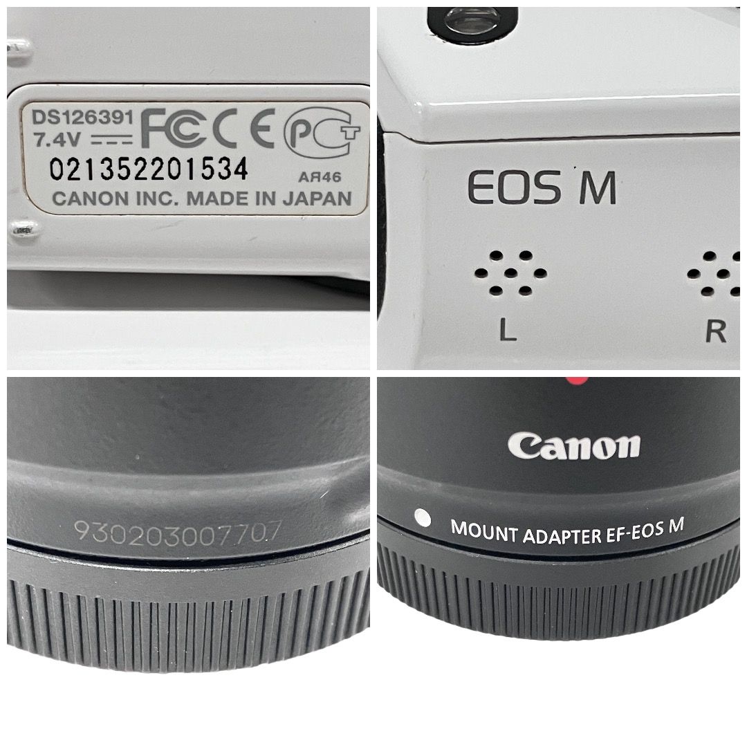Canon EOS M DS126391 ミラーレス一眼カメラ 22mm 18-55mm ダブルレンズセット ジャンク F11623046 Canon EOS M DS126391 ミラーレス一眼カメラ 22mm 18-55mm ダブルレンズセット ジャンク F11623046