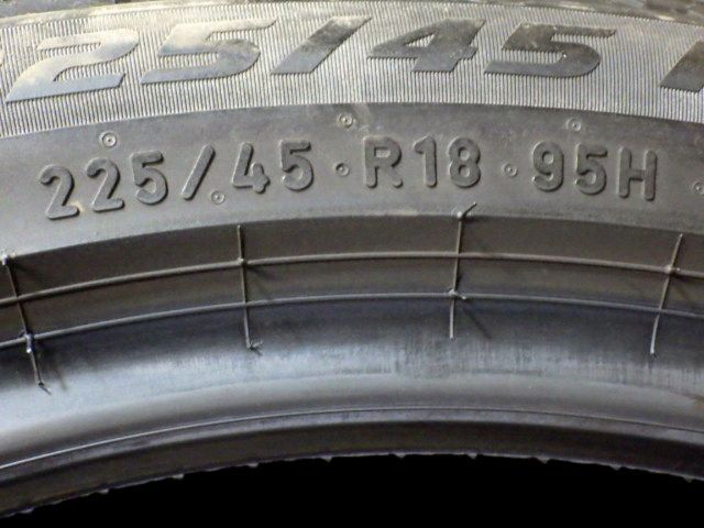 【ST162】44F●送料無料◆2024年製 約7.5部山●PIRELLI ICE ZERO ASIMMETRICO●225/45R18●4本