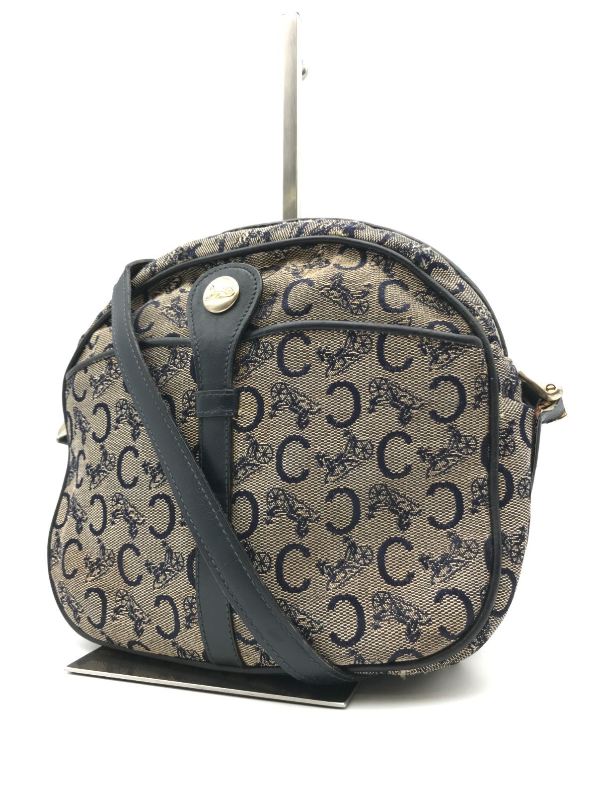 CELINE　セリーヌ　ショルダーバッグ　Cマカダム　クロスボディ　キャンバス×レザー　3371 10,626円