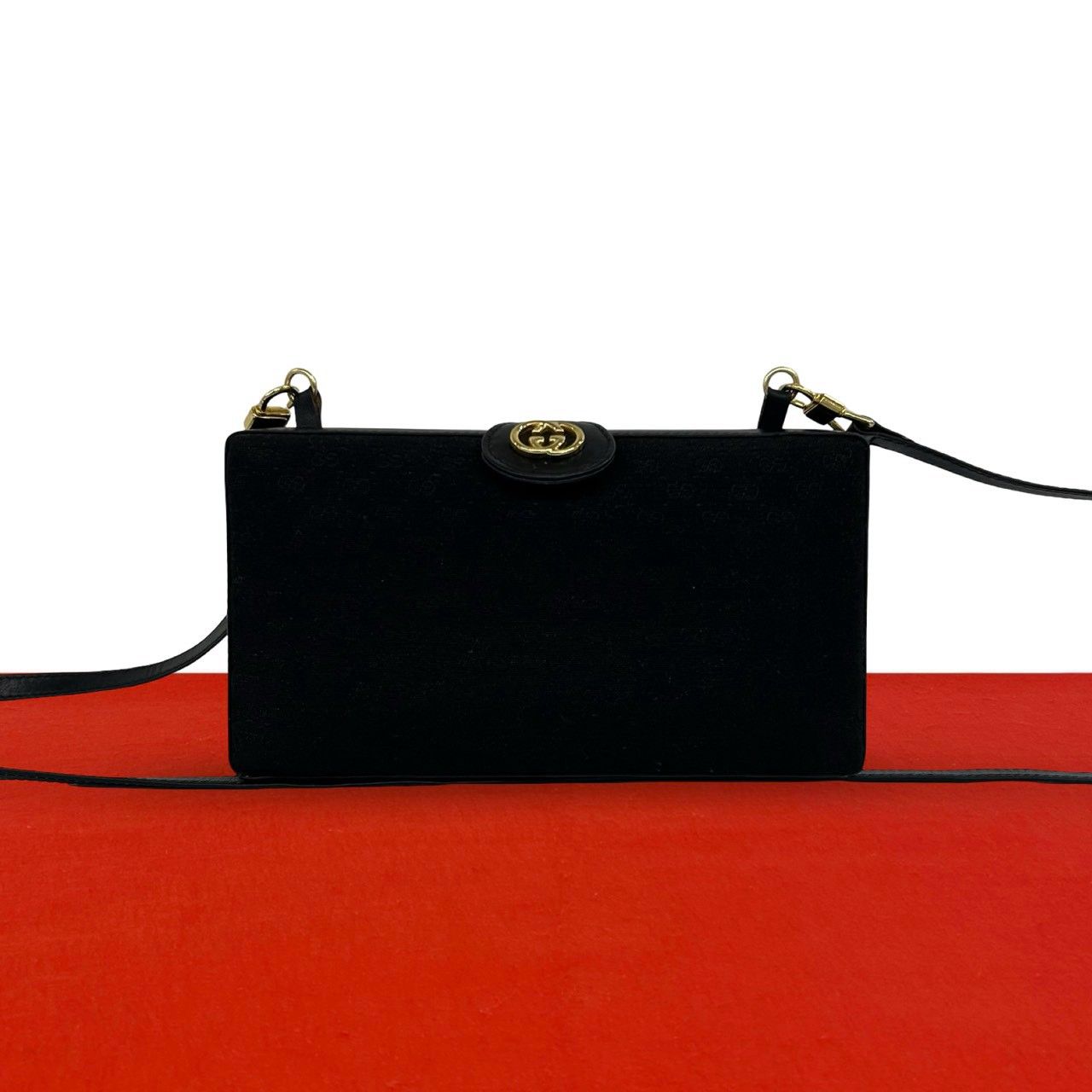 極 美品 GUCCI グッチ オールドグッチ マイクロGG インターロッキングG 