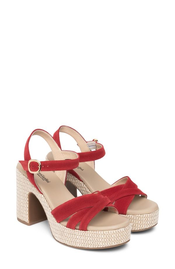 ネーロ ジャルディーニ レディース シューズ サンダル プラットフォーム アンクル NeroGiardini Ankle Straplatform Sandal Cherry