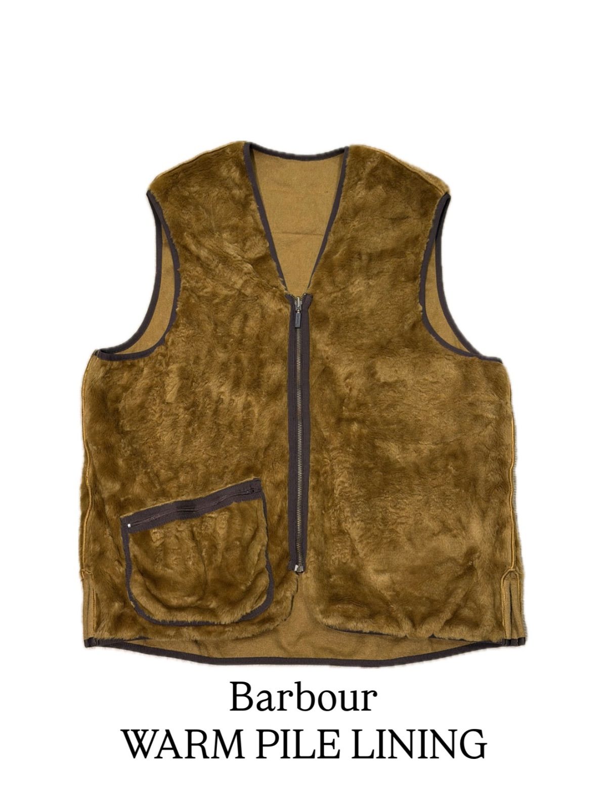 Barbour / WARM PILE LINING 】 バブアー ベスト ライナー 両面使用