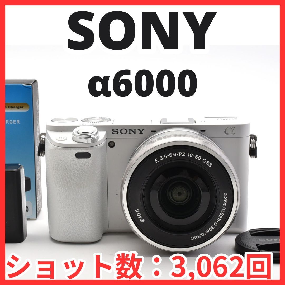 I17[8610]26 ソニー SONY α6000 ボディ ILCE-6000 【ショット数 3,062回】