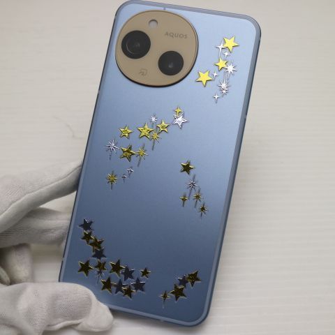 超美品 SIMフリー AQUOS sense9 128GB ブルー スマホ SHARP 即日発送