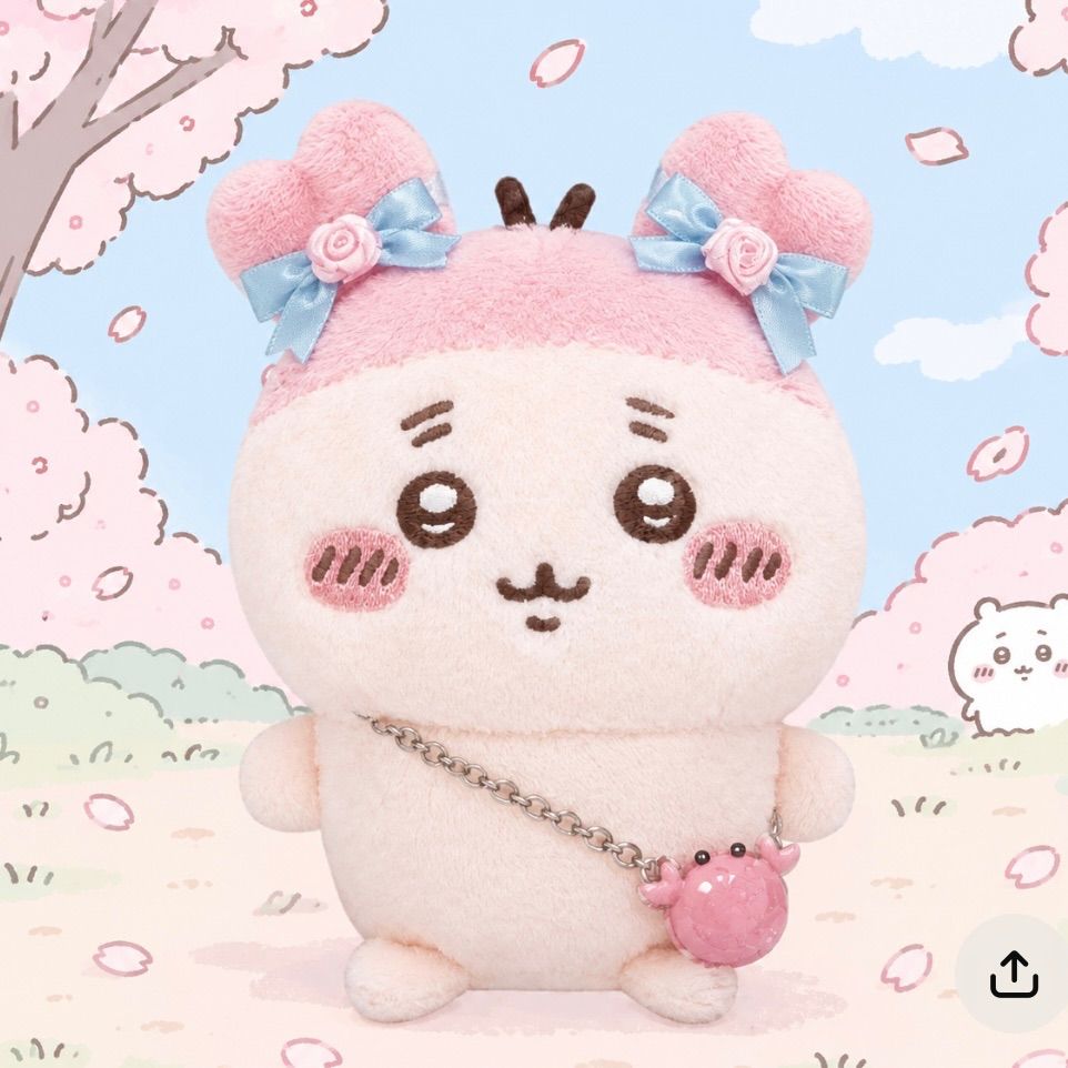 크랩 파우치 중고 서점 카니짱 플러시 의류 플러시 장난감 귀걸이 리본 라이트 블루 미니 백 크랩 백 추천 카시키 플러시 크로셰