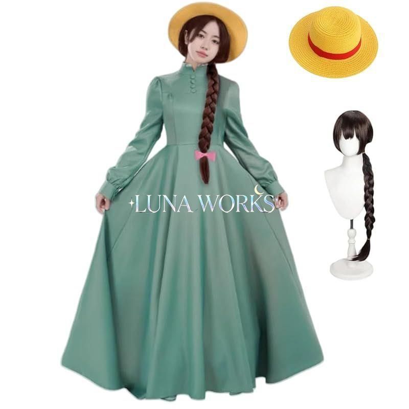 【新品】 [COSSA] ハウル コスプレ ウィッグ付き ソフィー コスプレ 仮装 cosplay コスチューム 舞台装 演出服 撮影 ハロウィン 学園祭 文化祭 (ソフィー, L) 1 8,259円