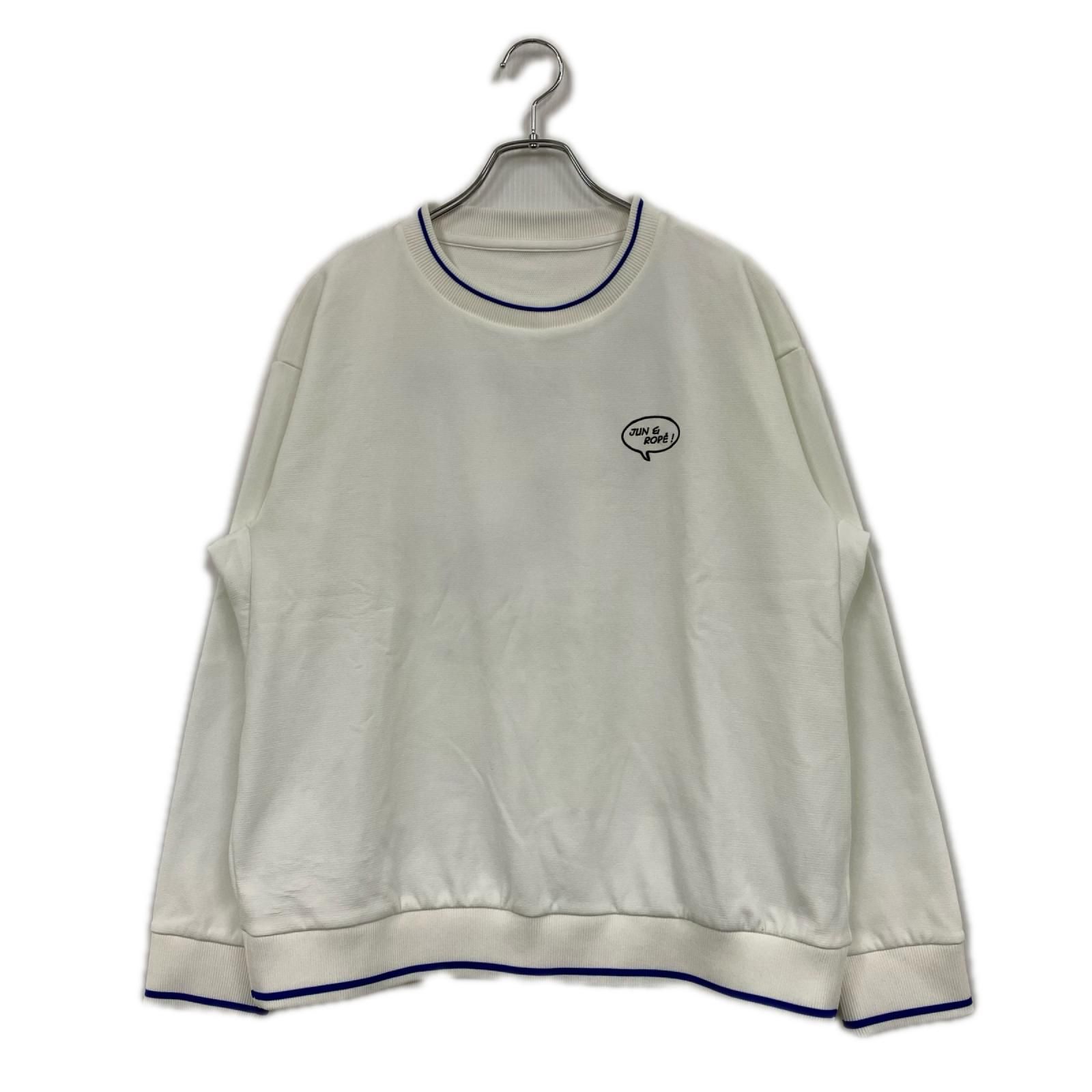 中古 メンズ ジュン＆ロペ JUN&ROPE スウェット L ホワイト 白 クルー 