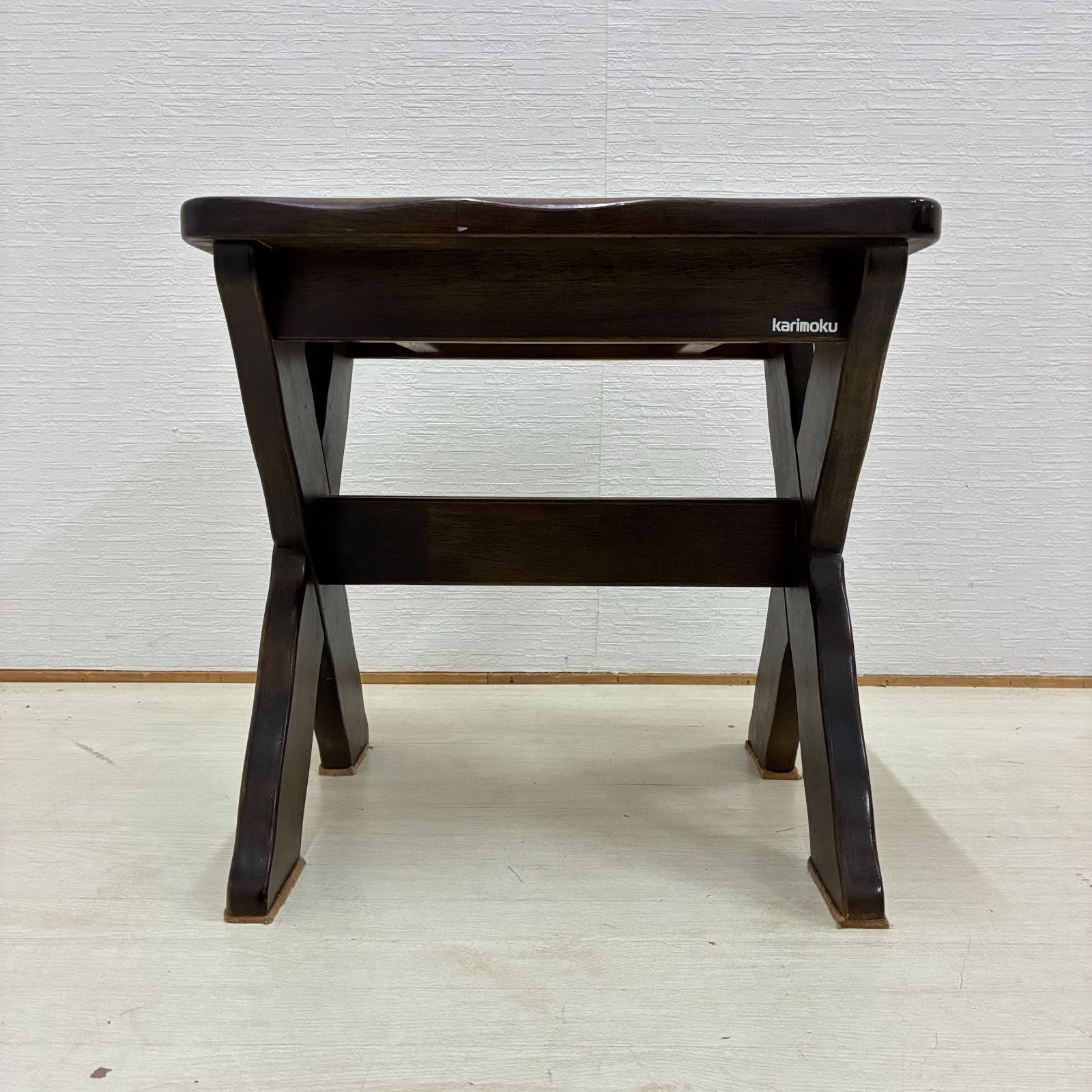 カリモク】RUSTIC ルスティック ベンチ スツール サイドテーブル B